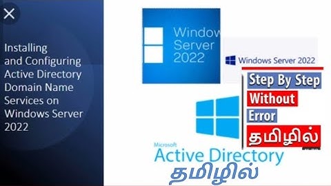 how to config Active directory configuration  Server 2022 Tamil|Server 2022 AD configuration tamil