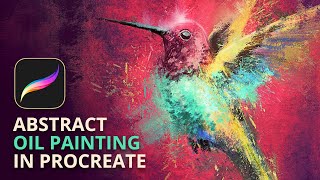 Painting an Abstract Hummingbird in Procreate