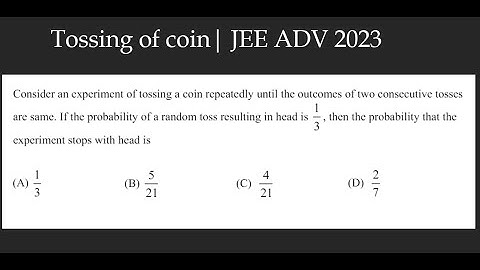 JEE ADV PYQs | Probability | JA 2023 #1 | PYQ series