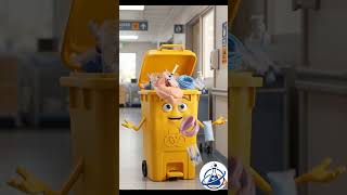 yellow biomedical dustbin use ||waste management|| #labtest#shorts