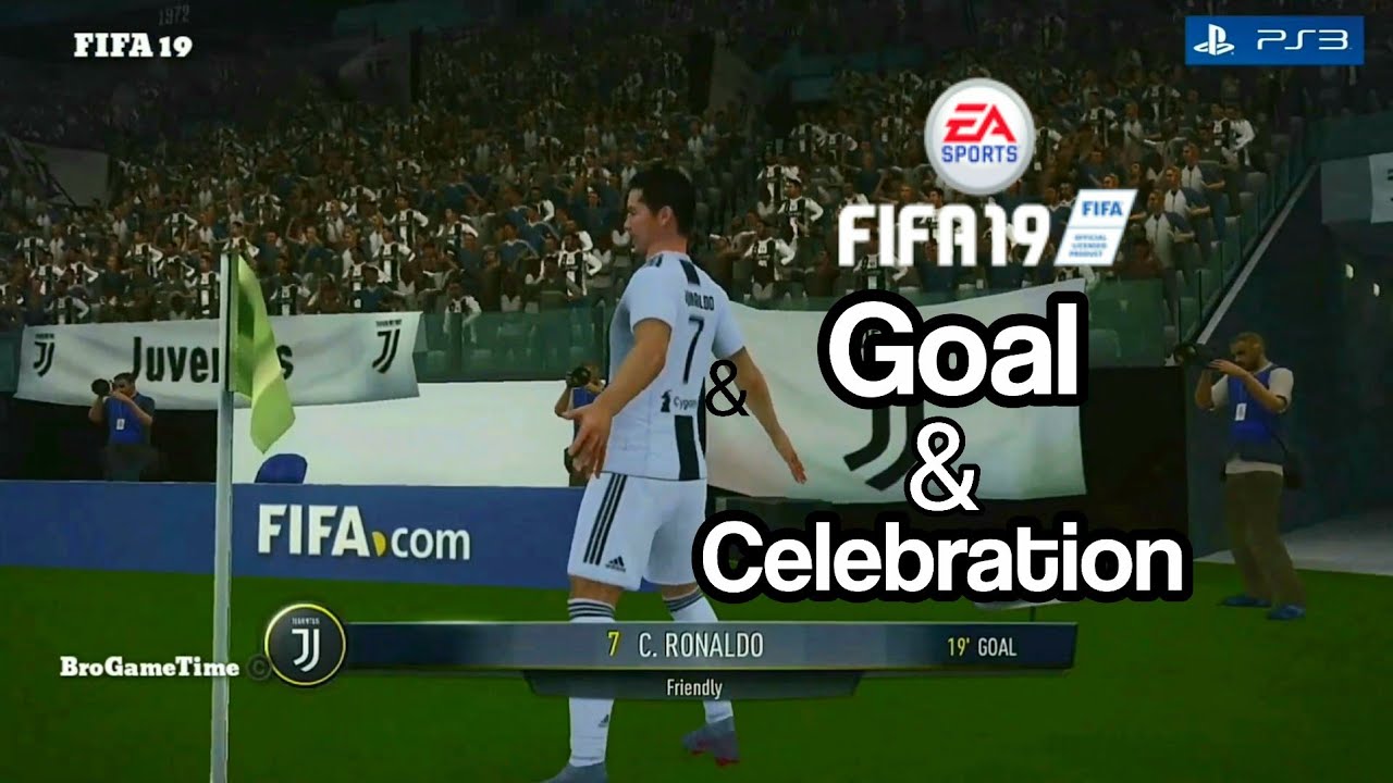 Cristiano Ronaldo Goal Celebration In Fifa 19 Ps3 Youtube
