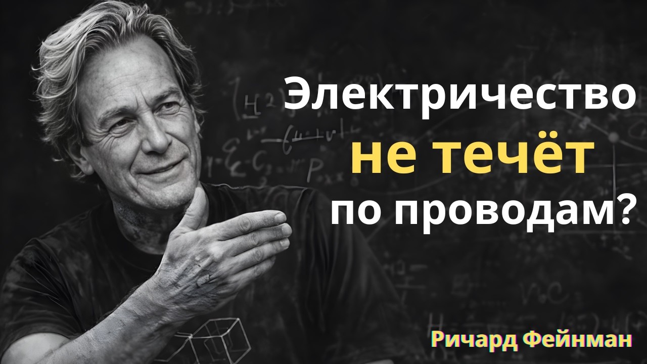 Электричество НЕ течёт по проводам — тревожное открытие Ричарда Фейнмана