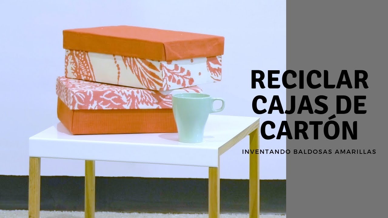 Cómo reciclar cajas de cartón decoradas para ropa