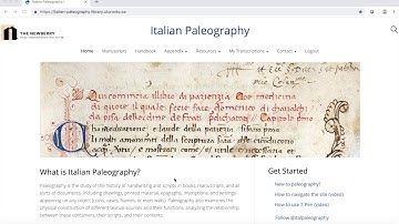 Welcome to Italian paleography