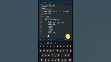 Python turtle graphic design😜😜🥰🥰 || python coding status 😍😜 #shorts   #programming  #turtle  #python