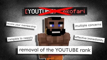 YouTube Rank Removed...