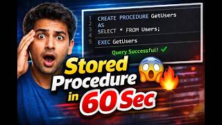How to Write Your First Stored Procedure 🔥 | SQL Step-by-Step Guide | SQL Journey #databaseconcepts