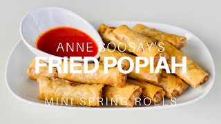 How to make Fried Popiah/ Spring Rolls - A bite-sized vegetarian delight!