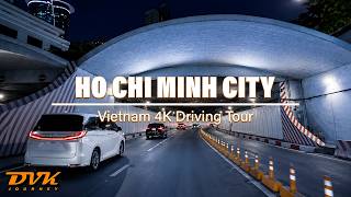 Vietnam Driving Tour 4K | Relaxing Night Drive, in Sai Gon, Ho Chi Minh city