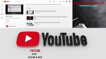 How To Add Whole Playlist To Watch Later watch later And Remove Videos From Watch Later  In 2021.