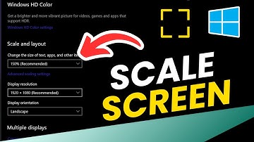 How to change the size of text, apps, icons, and other items on windows 10 {scale screen}