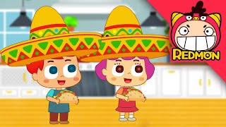 Tacos | Chef PANDA | Making food | for children | funny video | REDMON