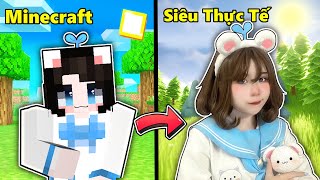 Mèo Simmy Biến Thành NGƯỜI THẬT Khi Vào Thế Giới Siêu Thực Tế Trong Minecraft