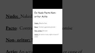 Ex Nudo Pacto Non- oritur Actio| legal maxim| bba llb, llb | must know legal maxim| bballb class