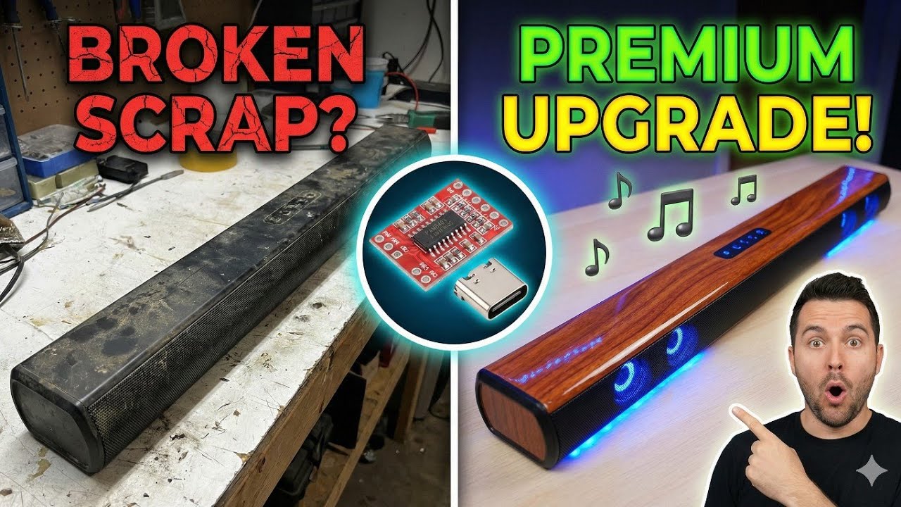 I Found a Broken Soundbar in Scrap! 😱 Amazing Restoration & Upgrade