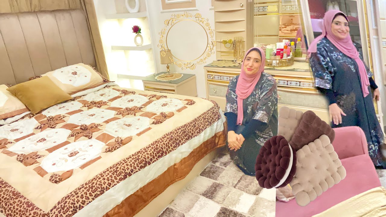 لما فرشتها وجددتها حسيت اني اشتريت غرفة جديده ايوه بقاءه😍 💃🏻