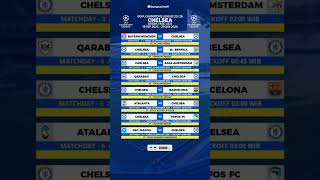 Jadwal Chelsea Liga Champions 2025 #ligachampions2025 #chelsea #jadwalbolamalamini