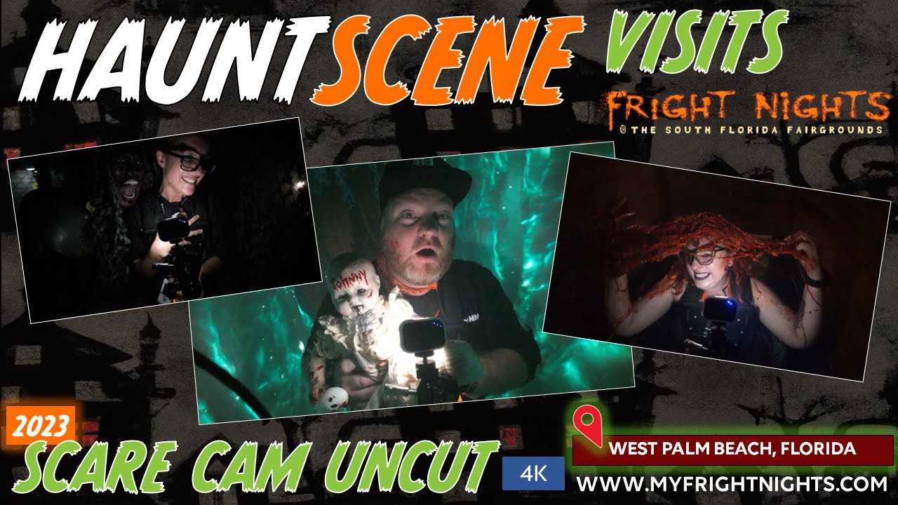 Fright Nights at the South Florida Fairgrounds - 2023 SCARE CAM UNCUT