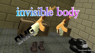 invisible body 😱😱😱 in ChickenGun