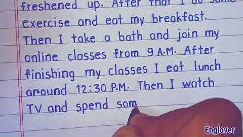 My daily routine essay | my daily routine paragraph | daily routine paragraph in English
