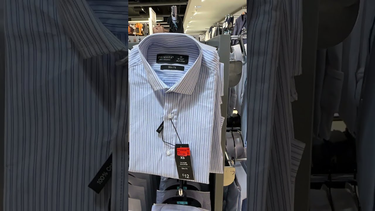 Primark Men's Shirt Was &pound;12 Now &pound;3 #shorts January 2023