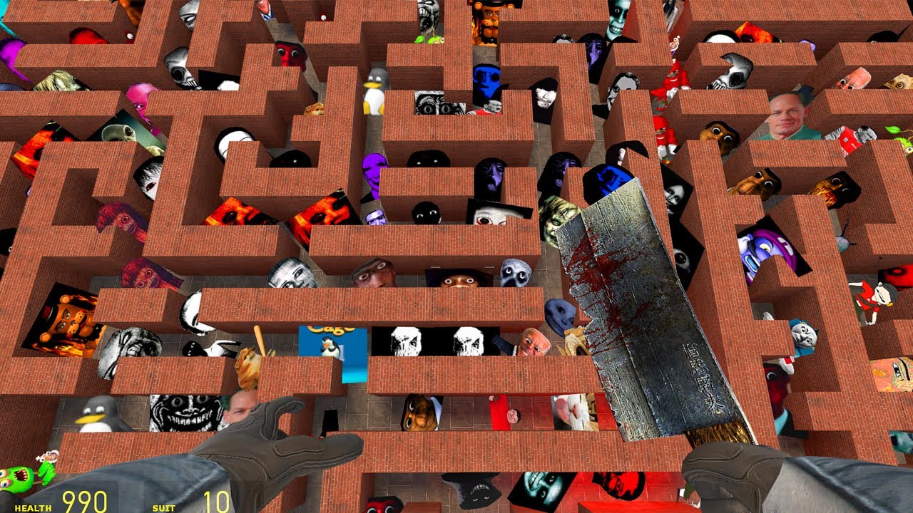 NEW NICO'S OBUNGA FAMILY and MUNCI FAMILY and NIGHTMARE NICO in MAZE!! Nextbot - Garry's Mod!