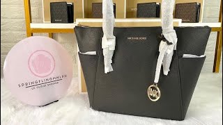 Michael Kors Charlotte Large Tote Unboxing & Review