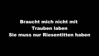 Rammstein - Dicke Titten (Lyrics)