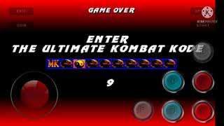 Mortal Kombat 3 (ARCADE) no Android código para liberar Cyber Smoke.