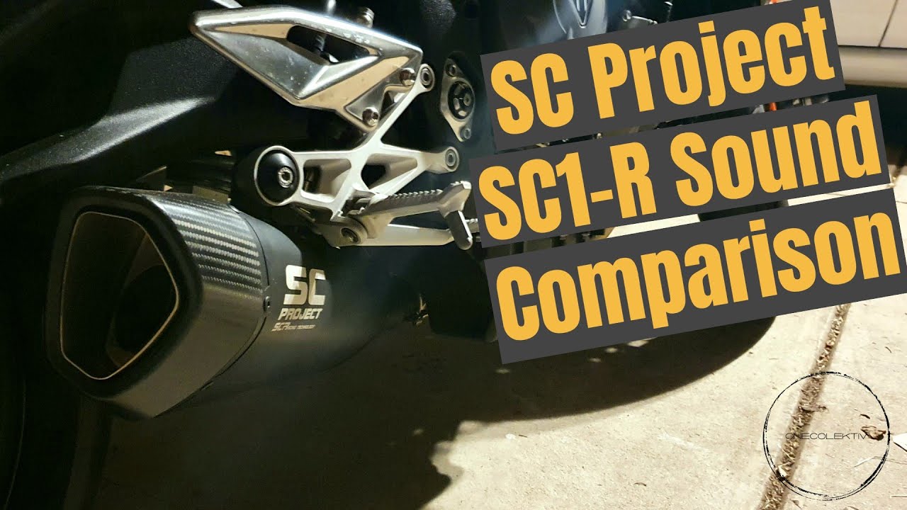 Sc Project Sound SC Project SC1-R Vs Stock Exhaust Sound Comparison | 2019 Triumph ...