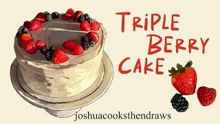 Triple Berry Cake recipe - a shaky attempt at Sweet Lady Jane's famous cake