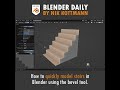 Quickest Way to Model Stairs in Blender thumbnail
