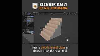 Quickest Way to Model Stairs in Blender