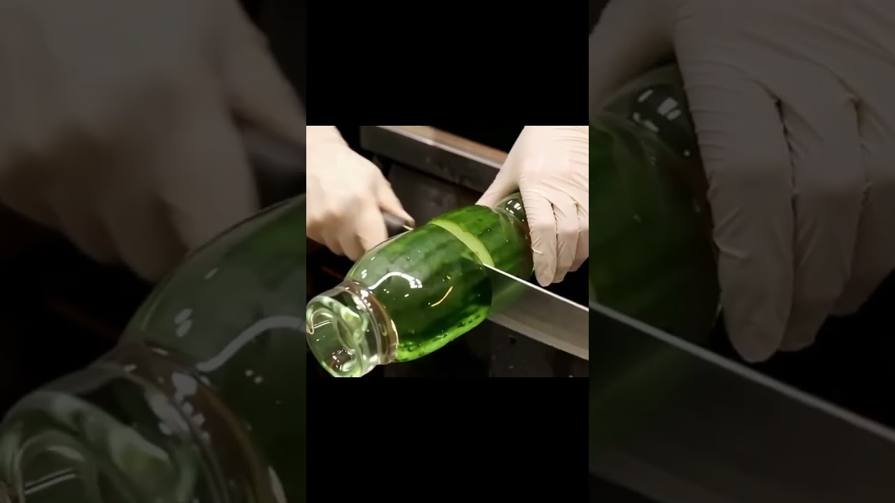 Unbelievable! World's Fastest Glass Cucumber Slicing! 🤯 