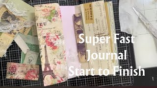 Fast Journal from Vintage Ephemera - Start to Finish