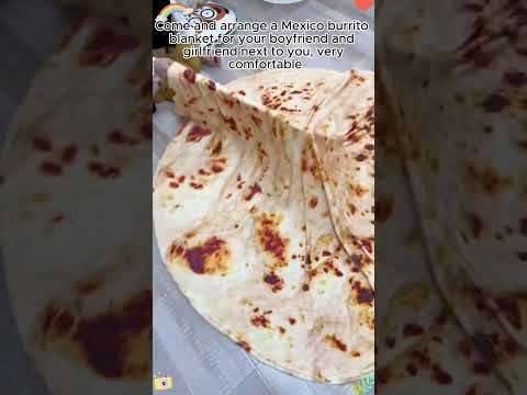 Cozy Mexico Burrito Blanket For You Your Partner Burritos Pattern Blanket