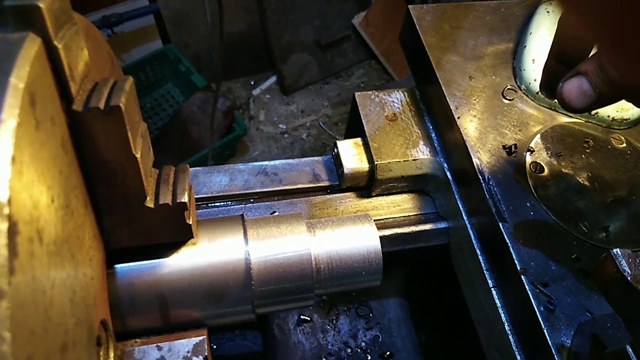 16Б16КП проба станка после шабрения. Отрезка и проточка 6-8мм