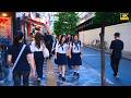 4K HDR Relaxing Sunset Walk in Shinjuku Tokyo 🌇 Calm Urban Ambience Before Nightfall