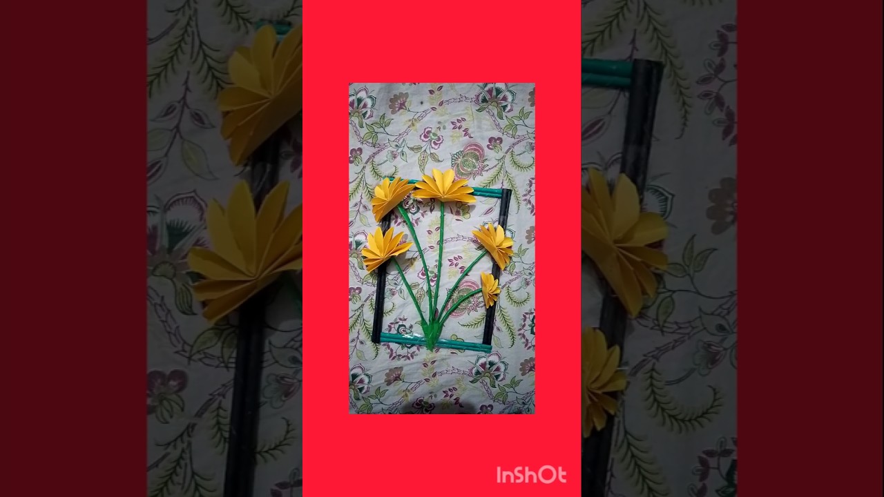 Decorative item by waste materials