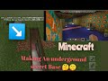 Ek secret🤫 underground Base in Minecraft|Minecraft Gameplays