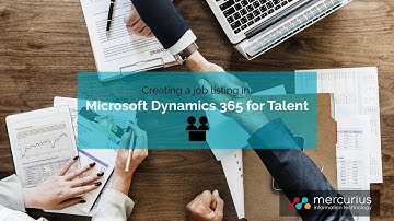 How to create a job listing in Microsoft Dynamics 365 for Talent