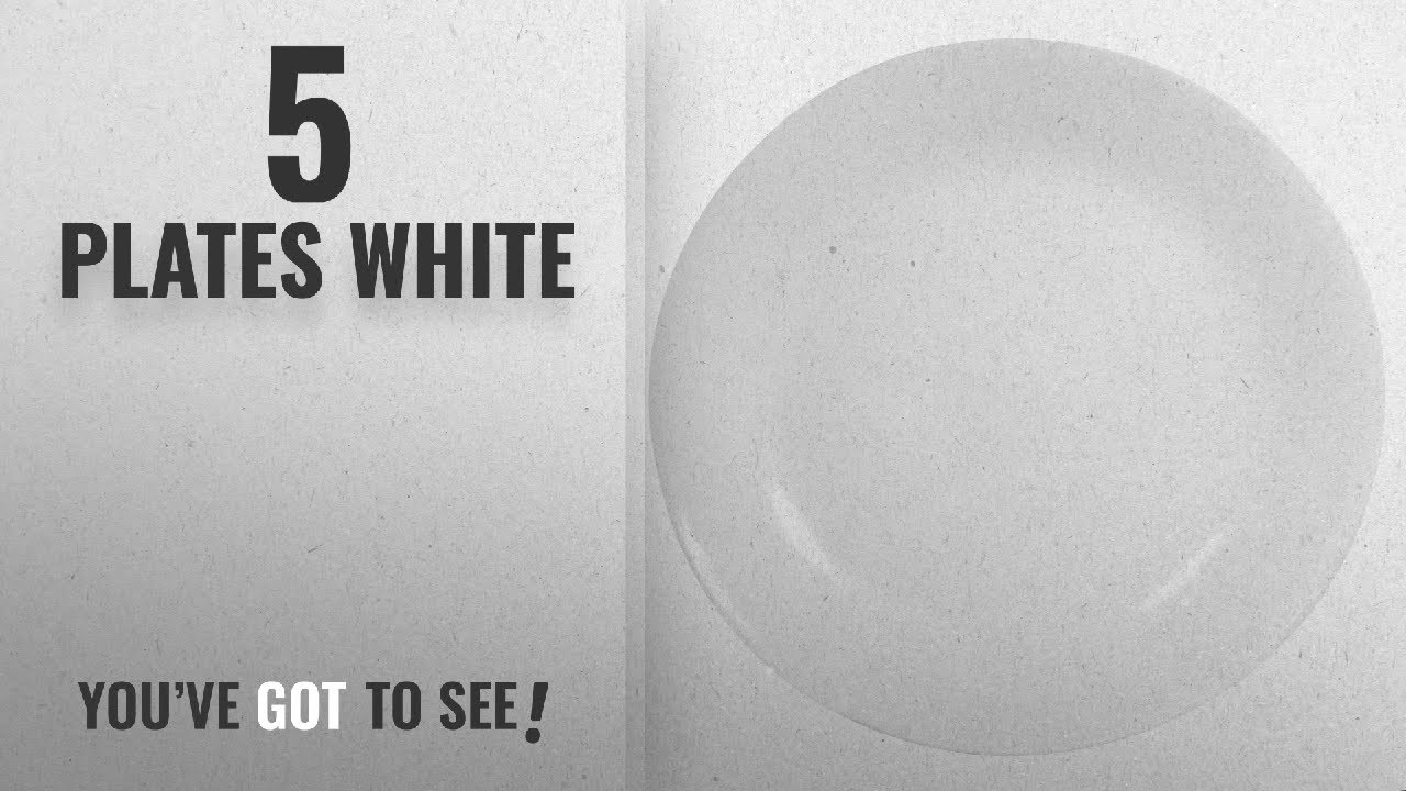 Best Plates White [2018]: Corelle Livingware 6-Piece Dinner Plate Set, Winter Frost White