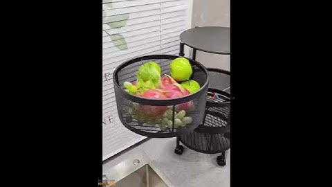 Kệ rau củ quả xoay đa năng