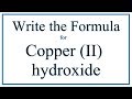 Copper Chemistry Concepts and Formulas