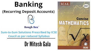 BANKING | Ch-2 Ex 2A | Class 10 | ICSE | SELINA | Mathematics