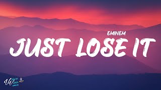 Video thumbnail of "Eminem - Just Lose It (Lyrics)"