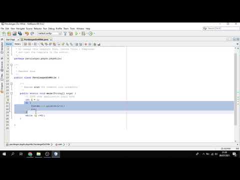 Contoh Program Perulangan Do While Pada Netbeans