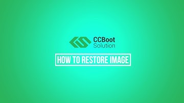 CCBootCloud : How to restore image