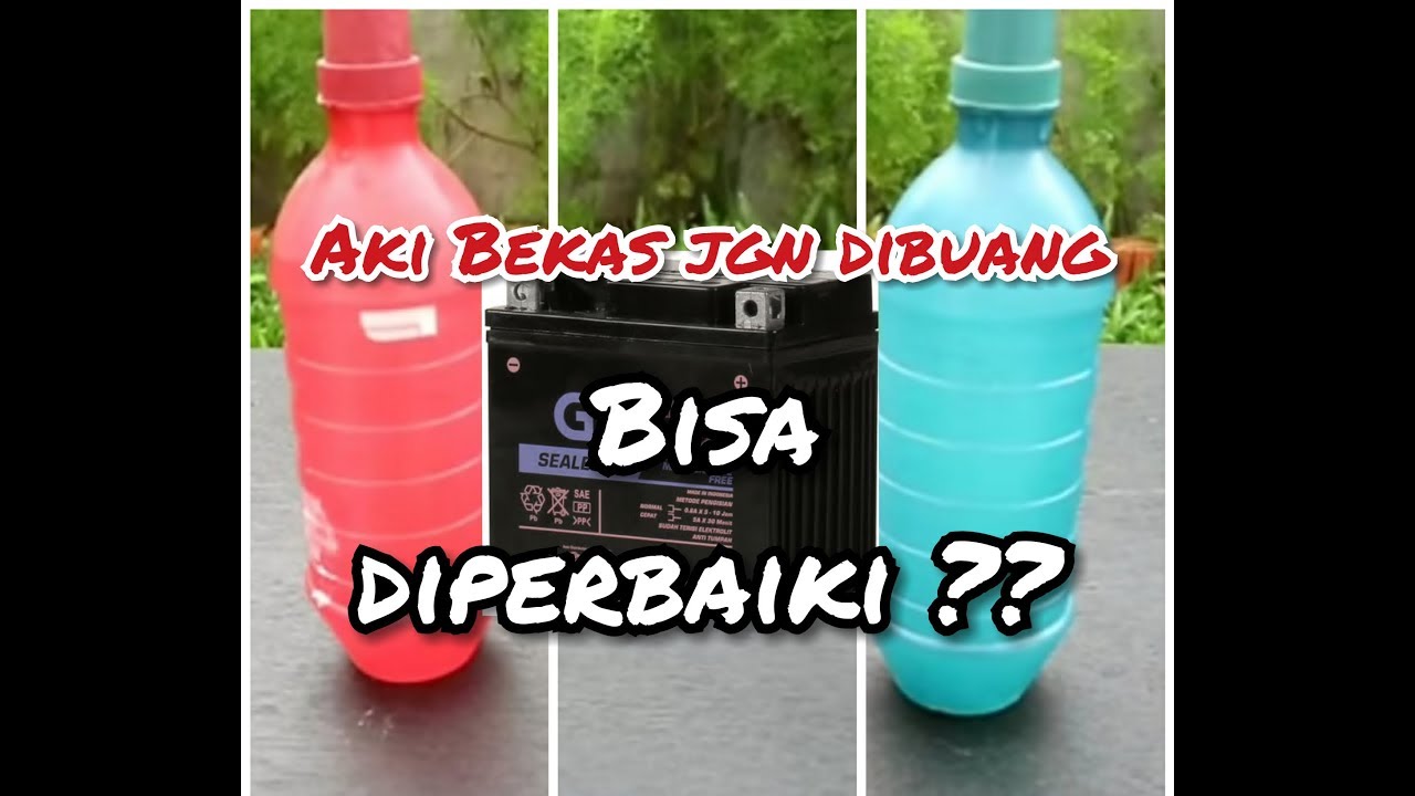 Tutorial || Cara memperbaiki Aki Kering Soak/Bekas