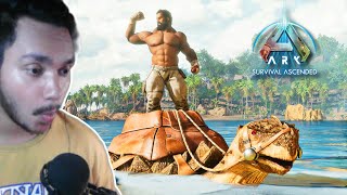 Surviving The New ARK WORLD With My NEW TURTLE DINO - ARK Survival Ascended 🔥 - EPISODE 2